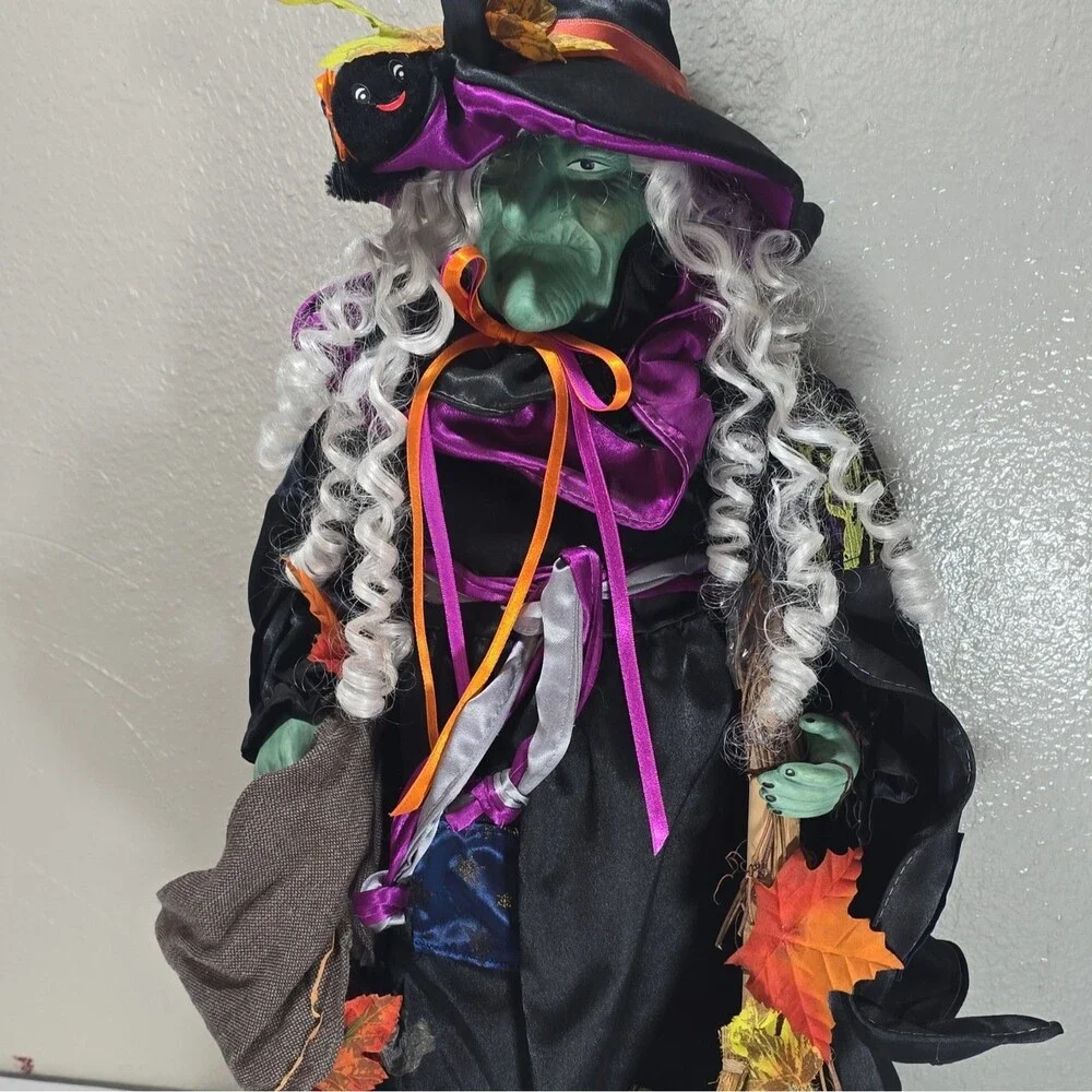 Vintage Halloween Witch Porcelain Doll 18